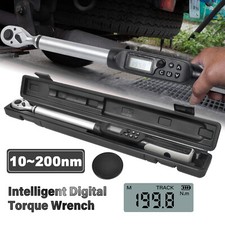Digital Torque Wrench Calibrated Adjustable 1/2 " Drive 7.4-147.5ft.lb 10-200N.m
