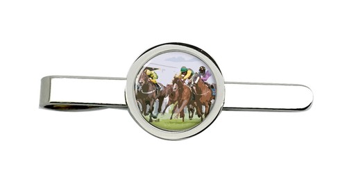 Horse racing tie clip - racing,