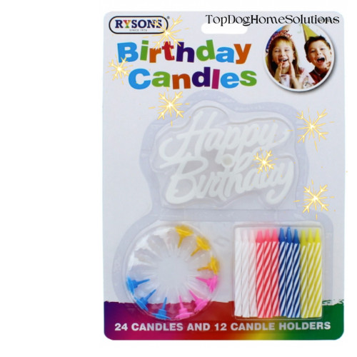 Birthday candles set with - candles,