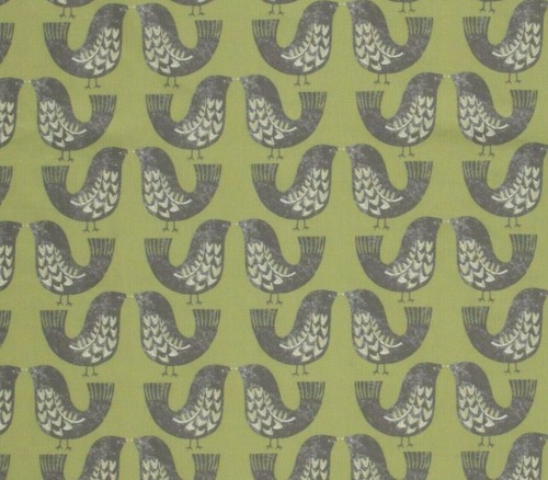 Scandi birds kiwi cotton - scandi,