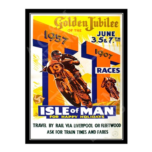 Metal tin sign plaque isle - isle, of