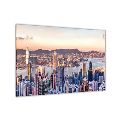 Hong kong sunset canvas - kong,