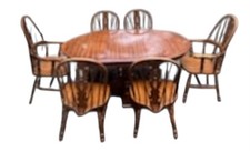 8 PC Oak Farmhouse Vintage