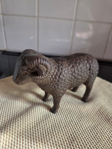 Cast iron ram sheep door - cast,