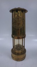Vintage Cambrian Brass  Safety Miners Lamp by E. Thomas & Williams Aberdare