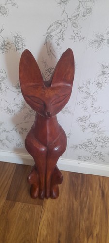 Vintage wooden siamese cat - wooden,