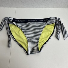 Jack Wills Bikini Bottoms Womens UK Size 12 Blue And White Striped New - No Tags