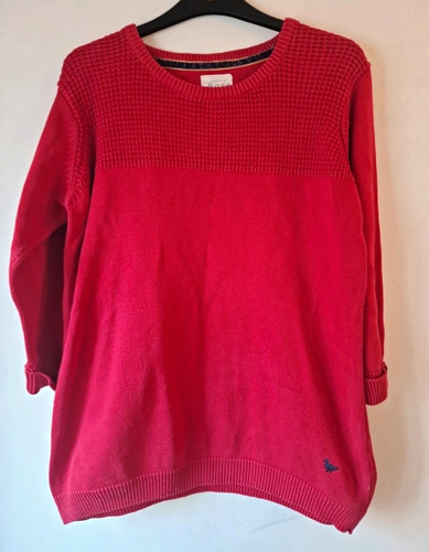 Country rose red waffle knit - country,