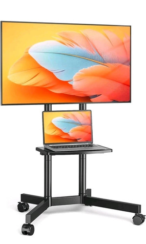 Tvon mobile stand wheels - on,