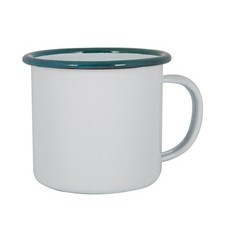 White Enamel Mugs Home Outdoor