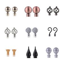 19mm Curtain Pole Ends Finials