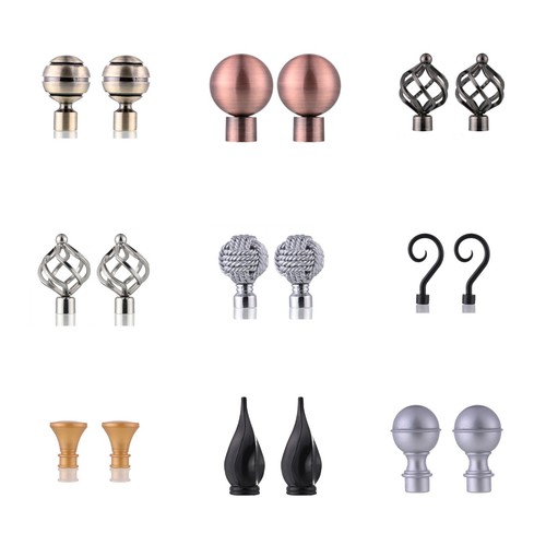 19mm curtain pole ends - 19mm, finials