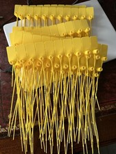 100Pcs Plastic Security Tags Pull Ties Secure Anti-Tamper Seals Fire Ex