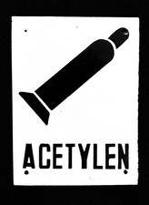 Original Enamel Sign ACETYLEN