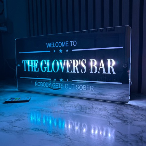 Personalised led bar sign - sign, –