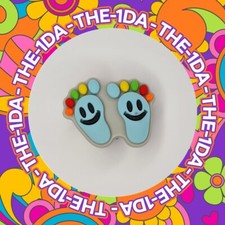 SUPER CUTE BABY HAPPY FEET - Parent Child - Charms For Crocs / Shoes - PRETTY