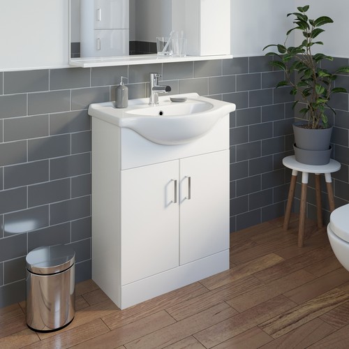 White gloss freestanding - white,