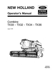NEW HOLLAND COMBINE TX30 TX32
