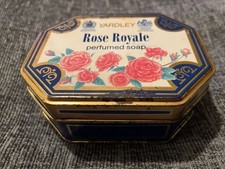 1986 Vintage Tin Boxed Yardley Rose Royale 75g Perfumed Soap
