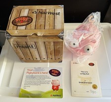 Natwest Pigby Piggy Bank Pink Pig Boxed Collectible