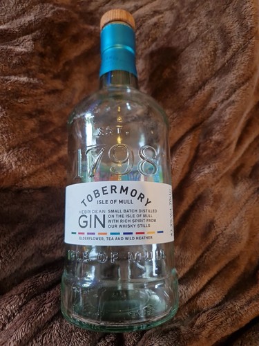 Tobermory gin bottle - gin,