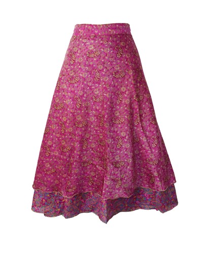 Tea calf length sari silk - length, wrap