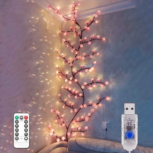 Rattan branch lamp led - lamp, 96