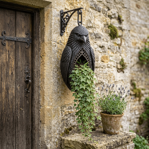Gothic crow shape - crow,