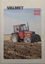 Original Valmet 305 & 405 Tractor Brochure, c 1980's