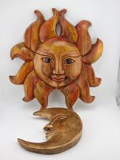 Celestial Wooden Sun & Plaster