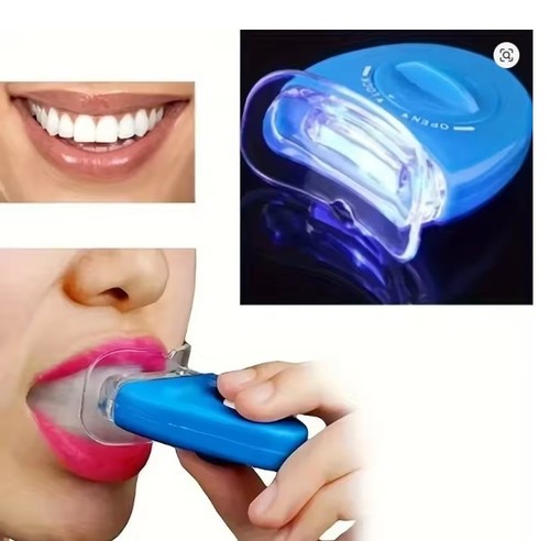 Led teeth whitening - whitening, blue