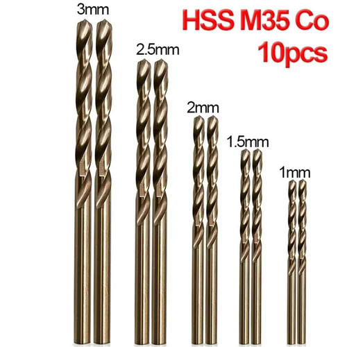 10pcs hss m35 - hss, drill