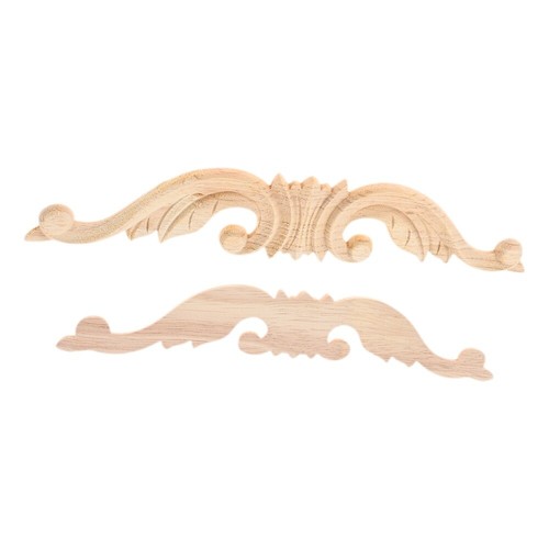 1pc wood carved long onlay - 1pc,