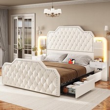 Queen Size Bed Frame with 4