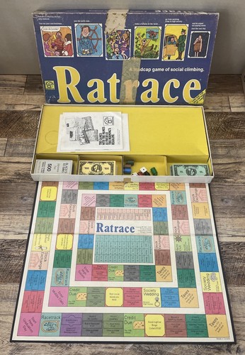 Vintage ratrace board game - ratrace,