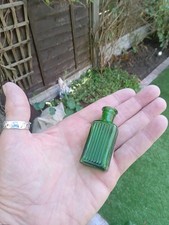 2 Dram Green Glass Poison Bottle