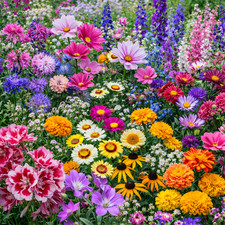 100 UK Ornamental Cut Flower