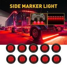 10x LED Red Light Side Marker