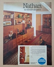 Nathan Furniture Original UK Press Advert  1975