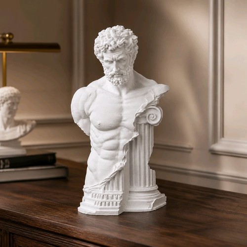 Ruined hero bust classical - hero,