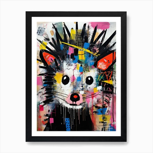 Graffiti wildlife hedgehog in - graffiti, wildlife: