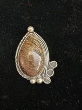 VTG Sterling Silver And Jasper