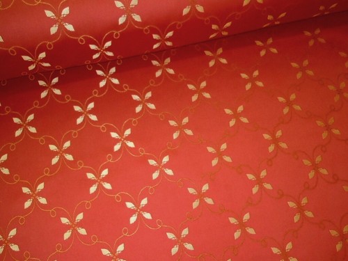 Clematis rosebud red - with, gold