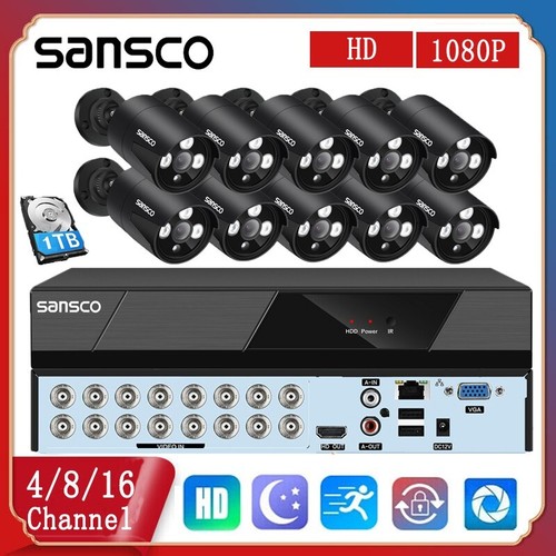 Sansco 5mp 16ch dvr cctv - 5mp,