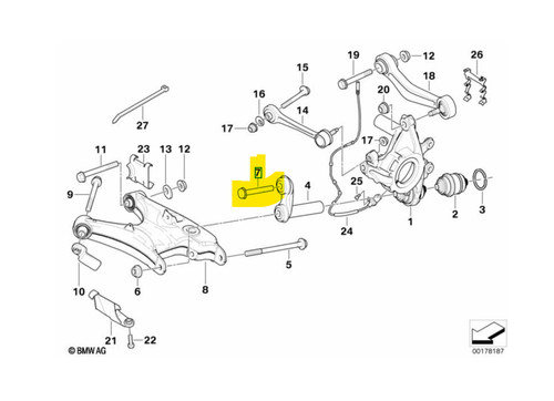 Bmw 18mm hex head bolt - bmw,