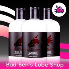 3 x Bad Dragon Cum WHITE Lube