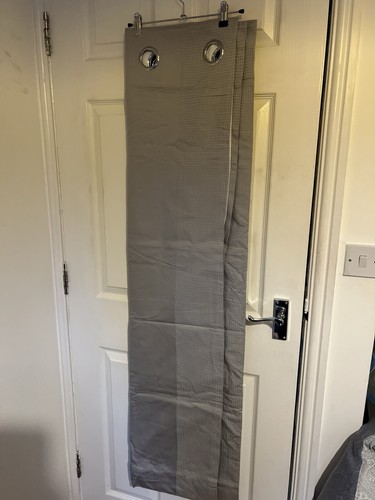 Bnwt next grey eyelet curtains - grey,