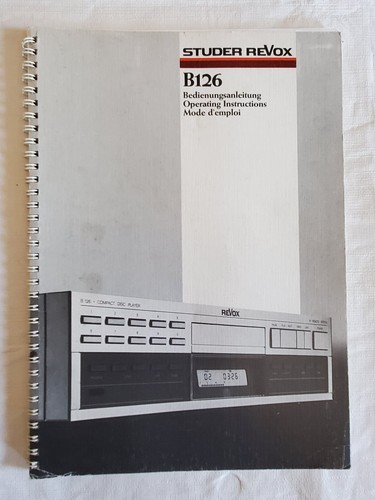 Revox b126 player - player, factory