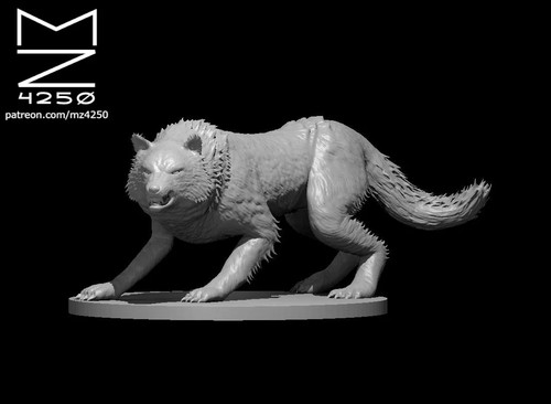 Dungeons dragons winter - dragons, wolf