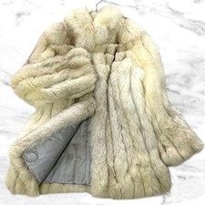 Silver Fox Fur Coat Mid-Length